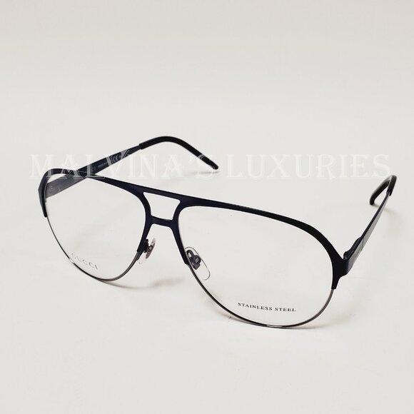 GUCCI EYEGLASSES OPTICAL LENS AVIATOR METAL FRAME GG 2216 - Picture 3 of 12